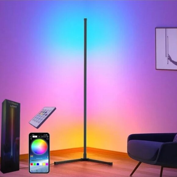 Other - BRAND NEW | B906 60” Smart RGB LED Corner Floor Lamp with App and Remote Control